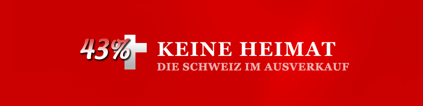 Keine Heimat - Die Schweiz im Ausverkauf. Augen Auf: Wir sind das Schweizer Infoportal für Fakten und Statistiken. Und nennen das grösste Problem unserer Gegenwart beim Namen: Ersetzungsmigration durch «Massenumvolkung».