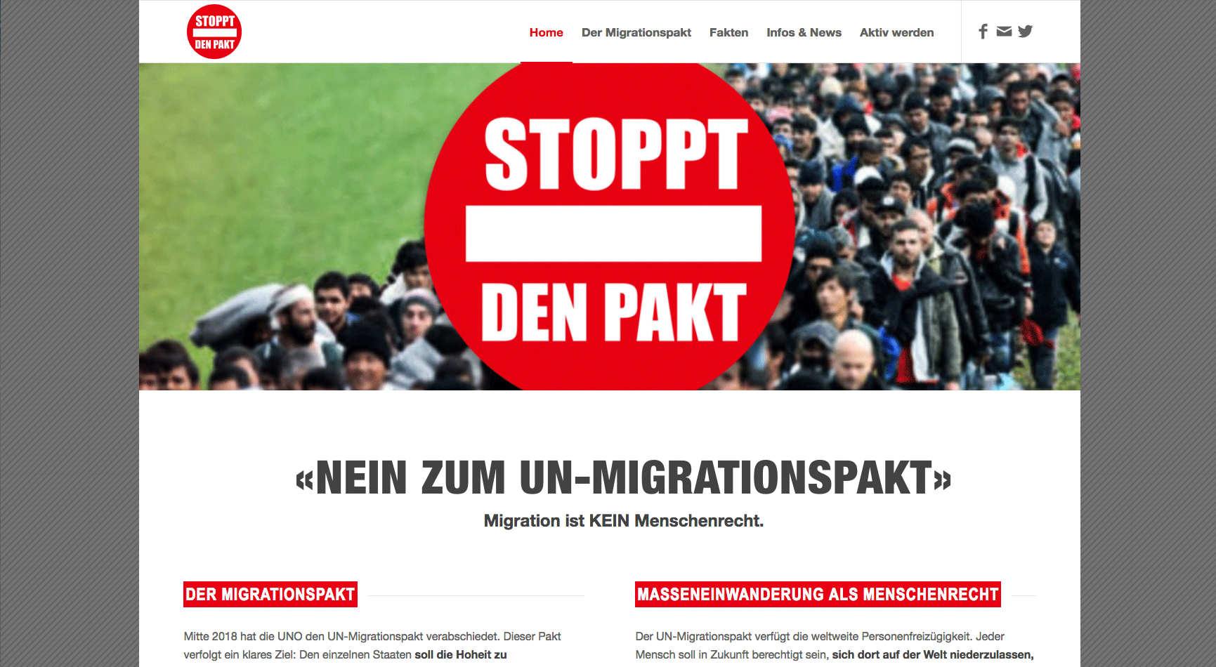 Stoppt den Migrationspakt Schweiz