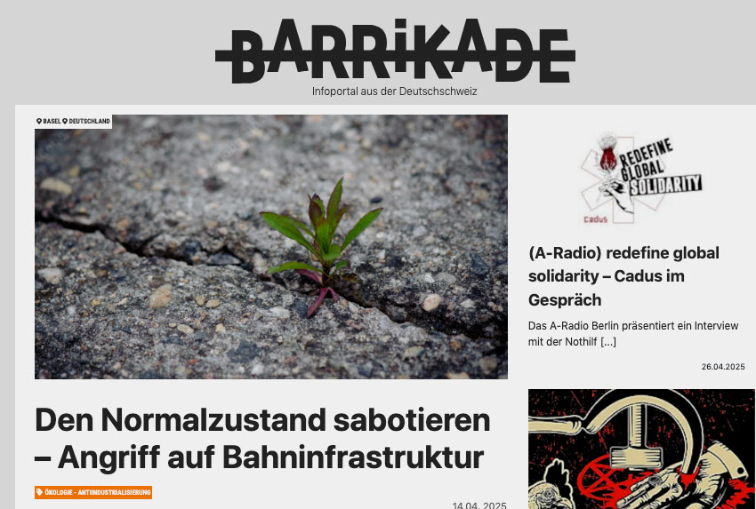 Nach linksextremistischer Sabotage am Badischen Bahnhof: Bekennerschreiben erscheint auf linksfaschistischem Portal Barrikade